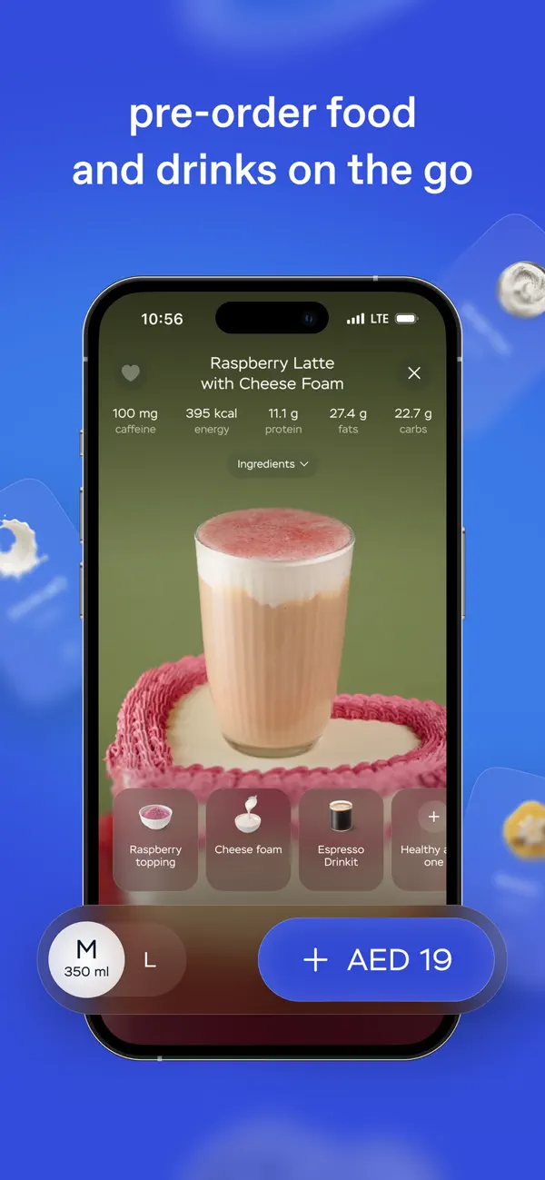 Drinkit - order screen